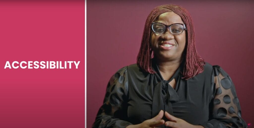 A video of Oge from ISANS explaining the importance of accessibility in Canadian workplaces