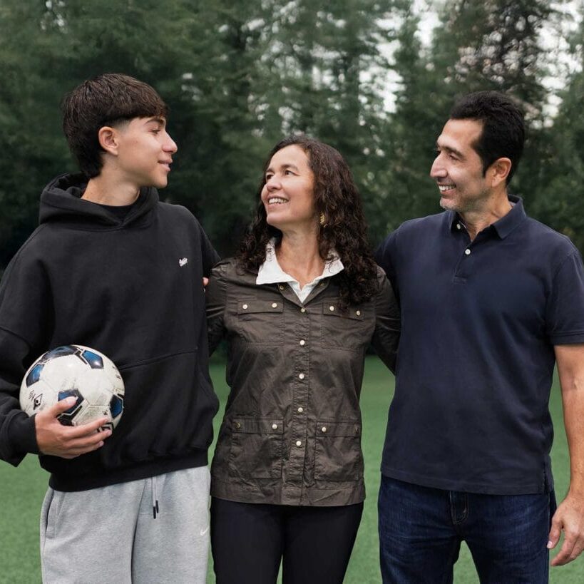 A family enjoying the outdoor